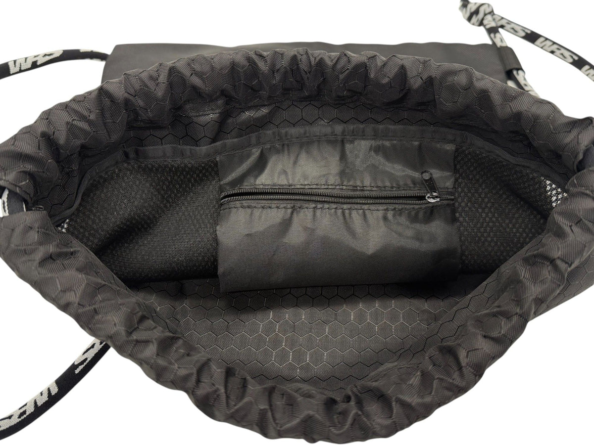 WRS OFFICIAL BLACK DRAWSTRING BACKPACK