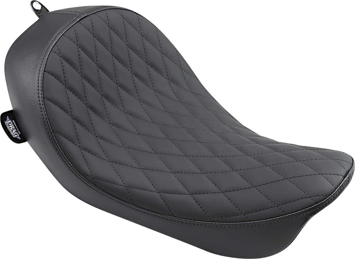 Drag Specialties Seats Low Solo Seat - Diamond Stitch - FXD/FLD '06-'17