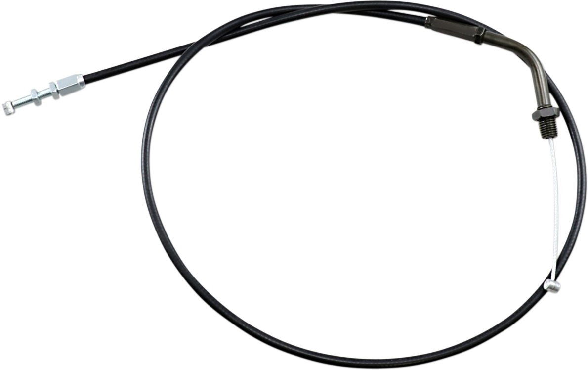 Motion Pro Black Vinyl Throttle Cable - Push - '76-'88 Kawasaki KZ
