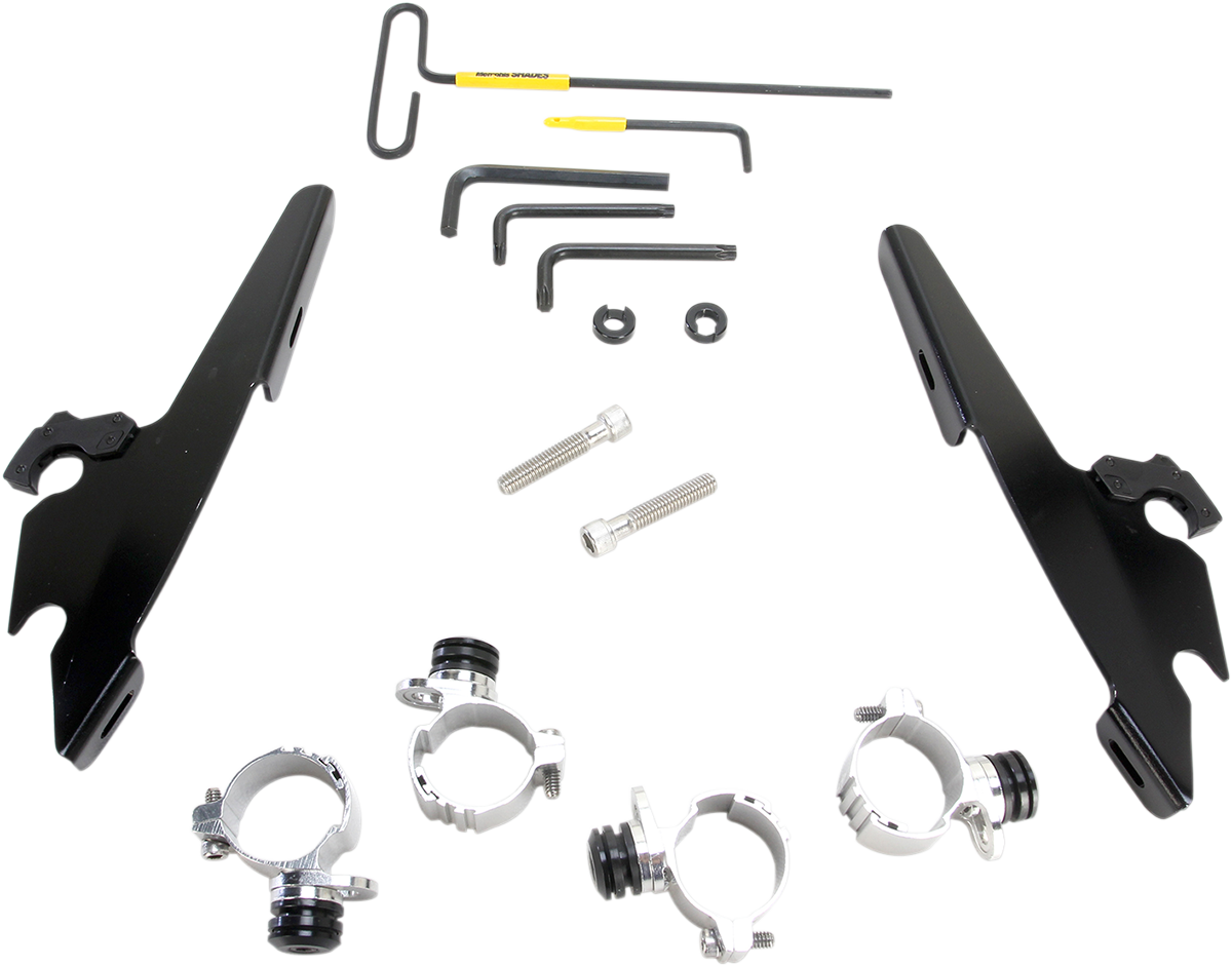 Memphis Shades Batwing - Mounting Kit - Black - XL48