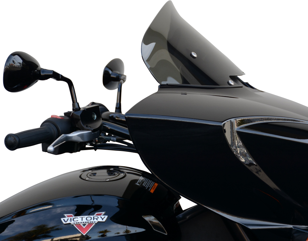 Wind Vest Windshield - Dark Smoke - 10" - Victory