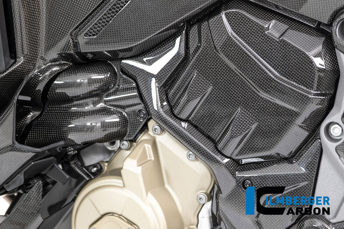 Ilmberger Carbon Water Pump Cover Carbon Glossy Ducati Multistrada V4 2025