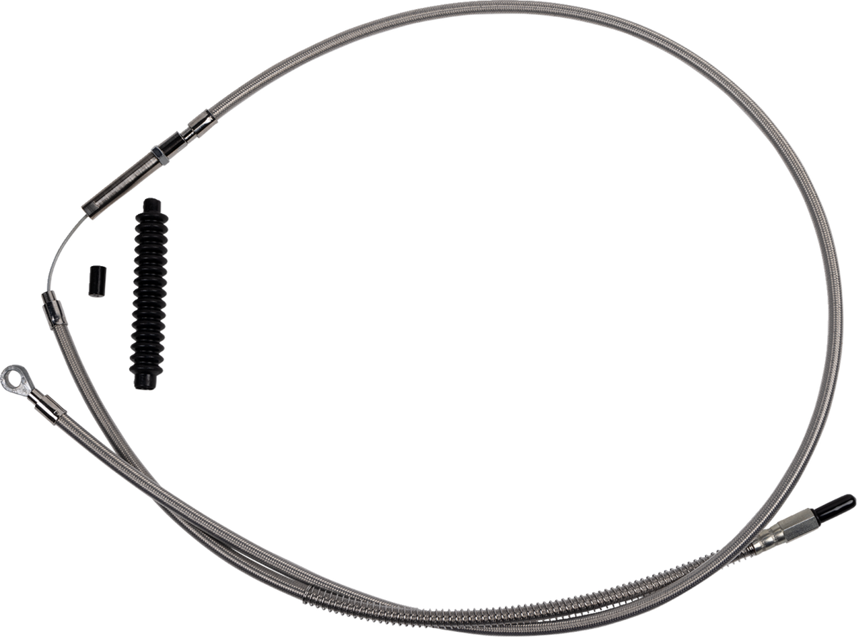 Barnett High-Efficiency Stainless Steel Clutch Cable For Harley-Davidson - +6" - '21-'24 FL