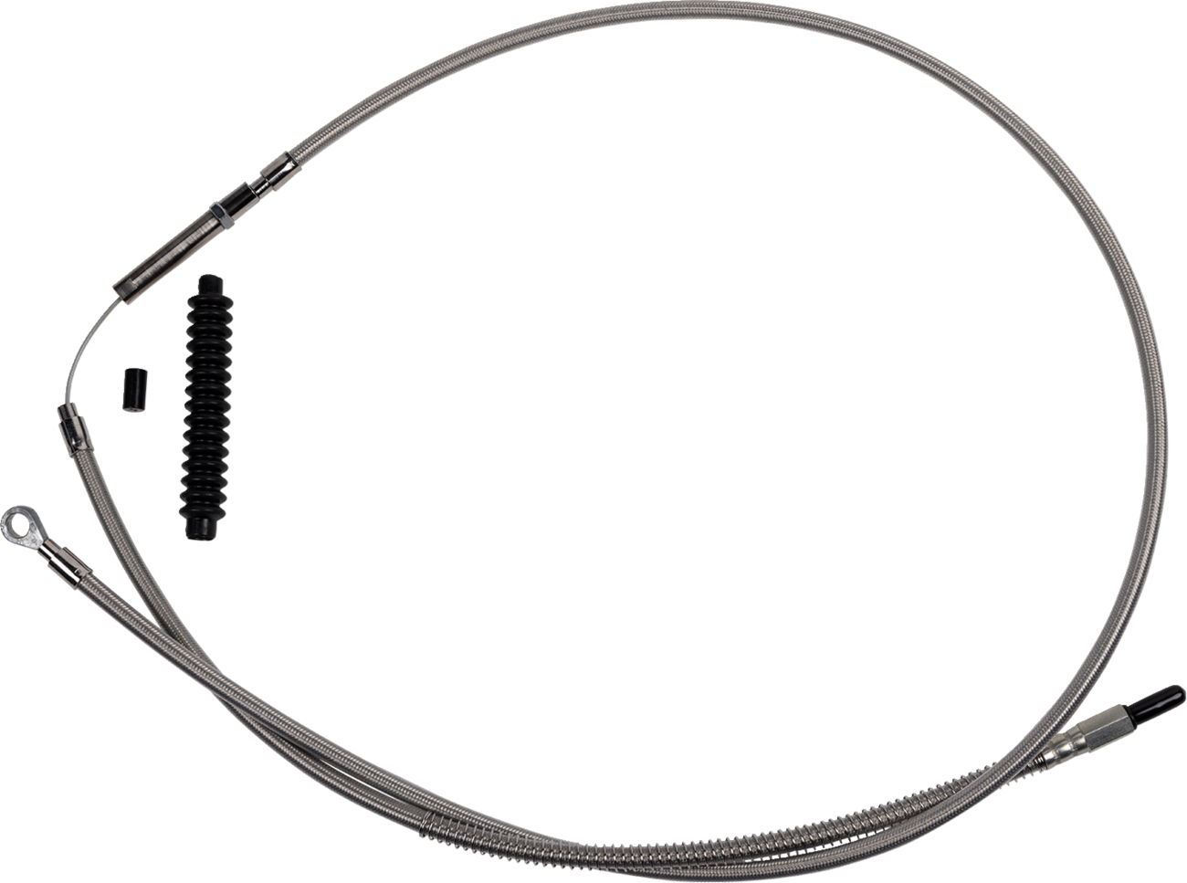 Barnett High-Efficiency Stainless Steel Clutch Cable For Harley-Davidson - +6" - '21-'24 FL