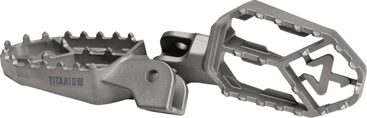 Akrapovic Adventure Foot Pegs - Titanium - BMW