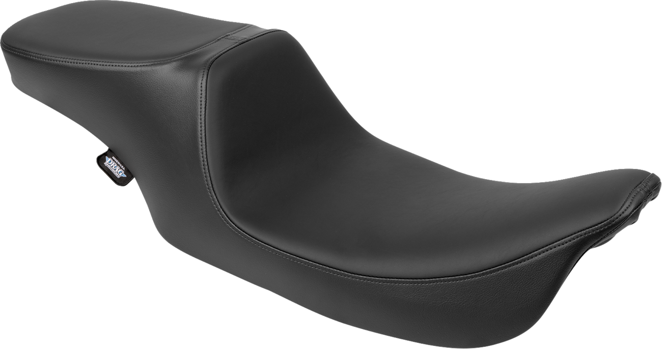 Drag Specialties Seats Predator 2-Up Seat - Solar Leather - Smooth - W/O Backrest - FL '97-'07