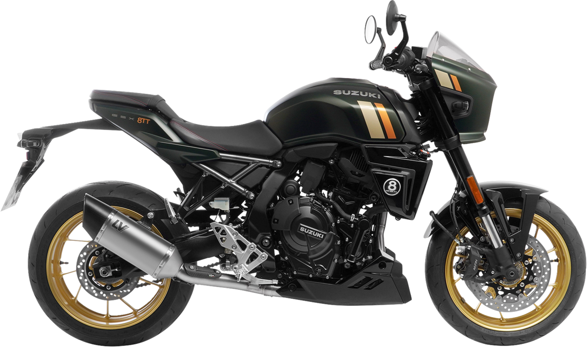 LeoVince 2-Into-1 LV-14 R Exhaust System - Natural / Titanium / 10.71 lb