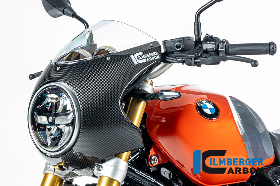 Ilmberger Carbon Headlight Fairing R90S Style BMW R12 NineT - Gloss / Twill
