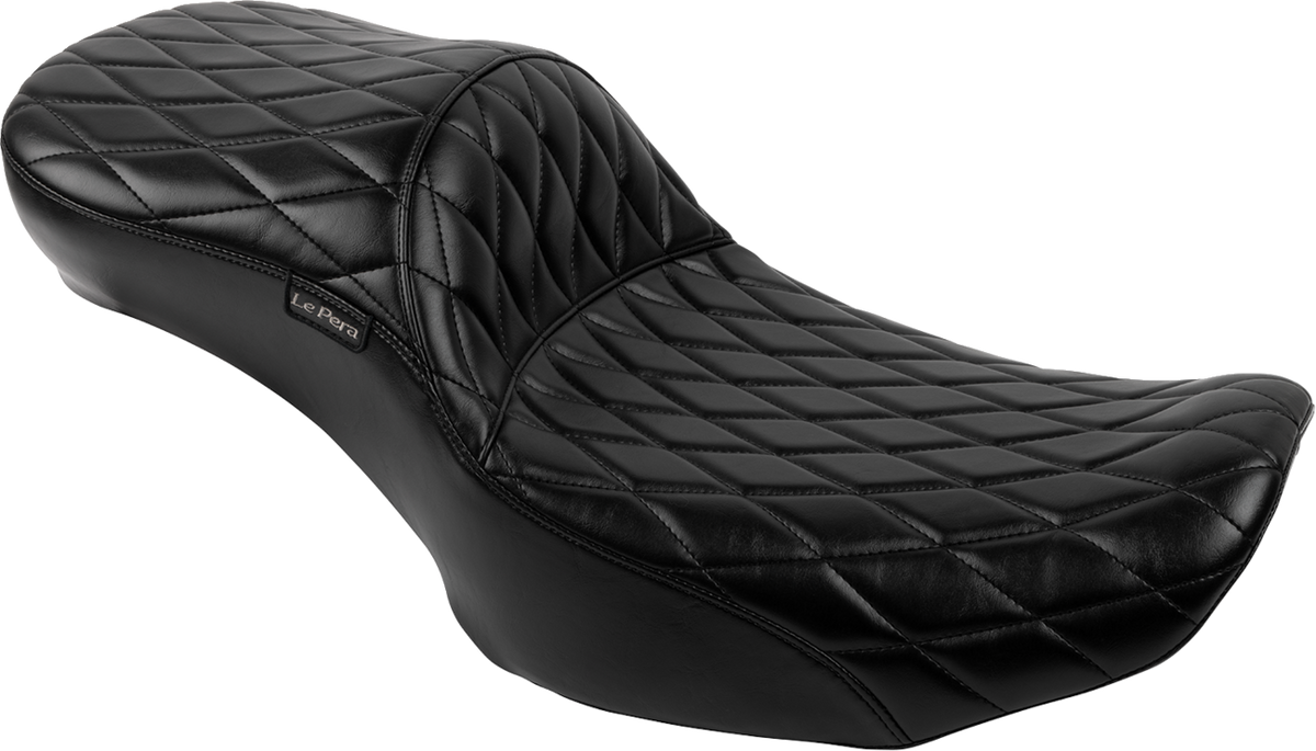 Le Pera Maverick Daddy Long Legs Seat - Without Backrest - Diamond Stitched - FLH/FLT '23-'25