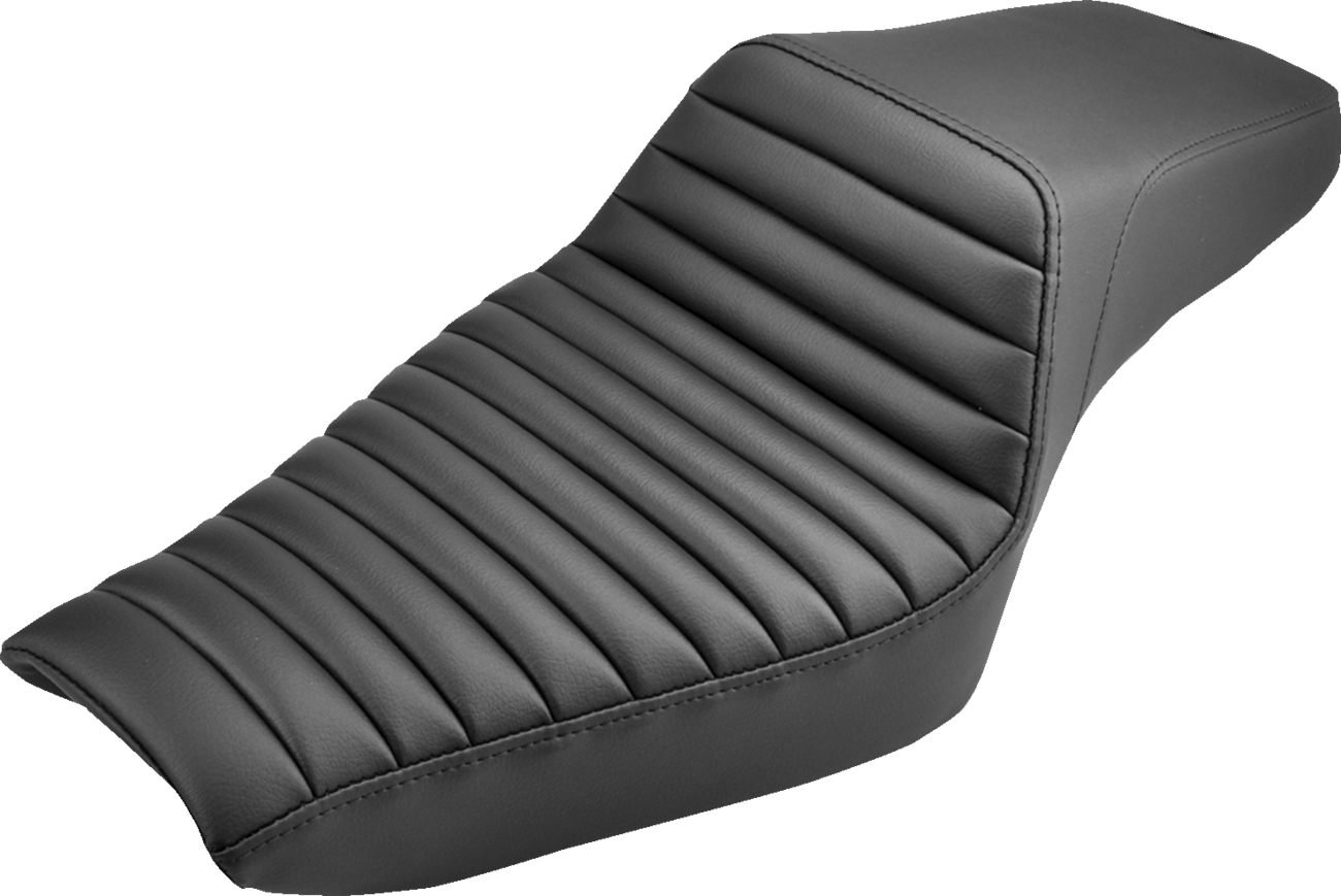 Saddlemen Step-Up Seat - Front Tuck-N-Roll - Black - XL