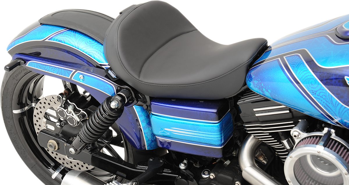 Drag Specialties Seats Solo Seat - Mild Stitched - Driver's Backrest - FXD/FLD '06-'17
