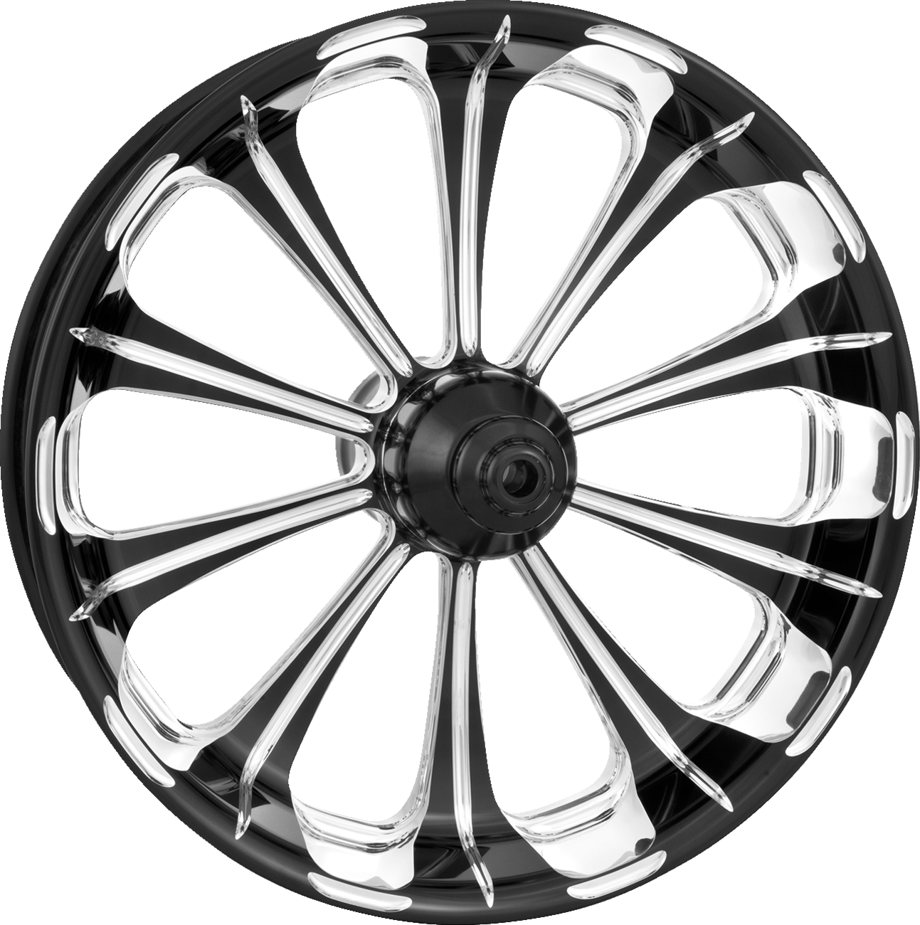 Performance Machine (PM) Wheel - Revolution - Rear - Single Disc/Without ABS - Platinum Cut" - 18x5.5 - '09+ FLT