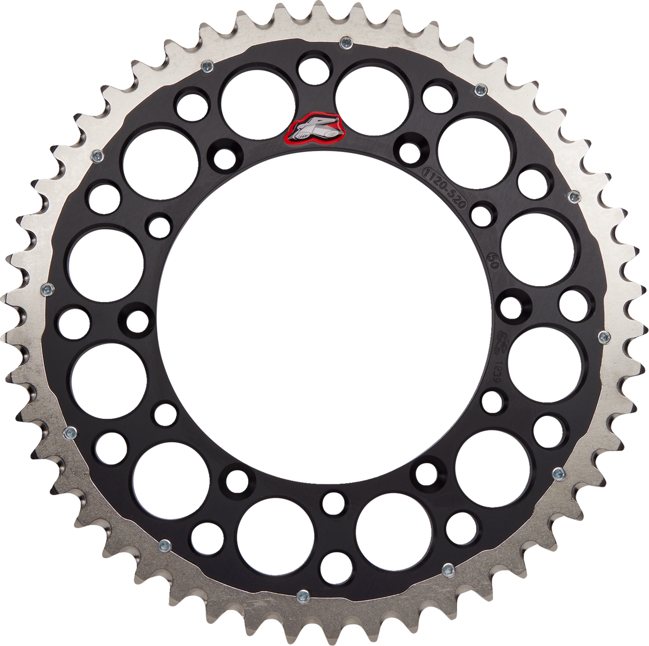 Renthal Twinring™ Rear Sprocket - 50 Tooth - Black - Kawasaki/Suzuki