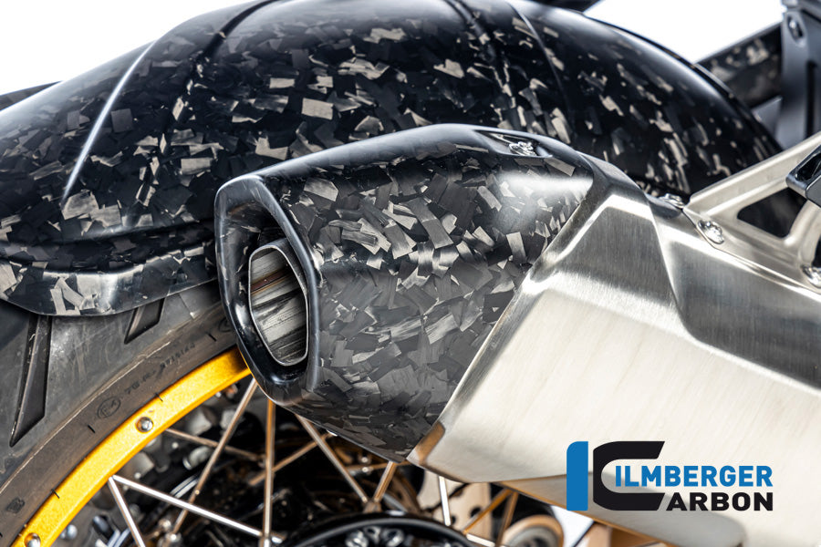 Ilmberger Carbon Exhaust End Cap Protector BMW R 1300 GS - Matte / Forged