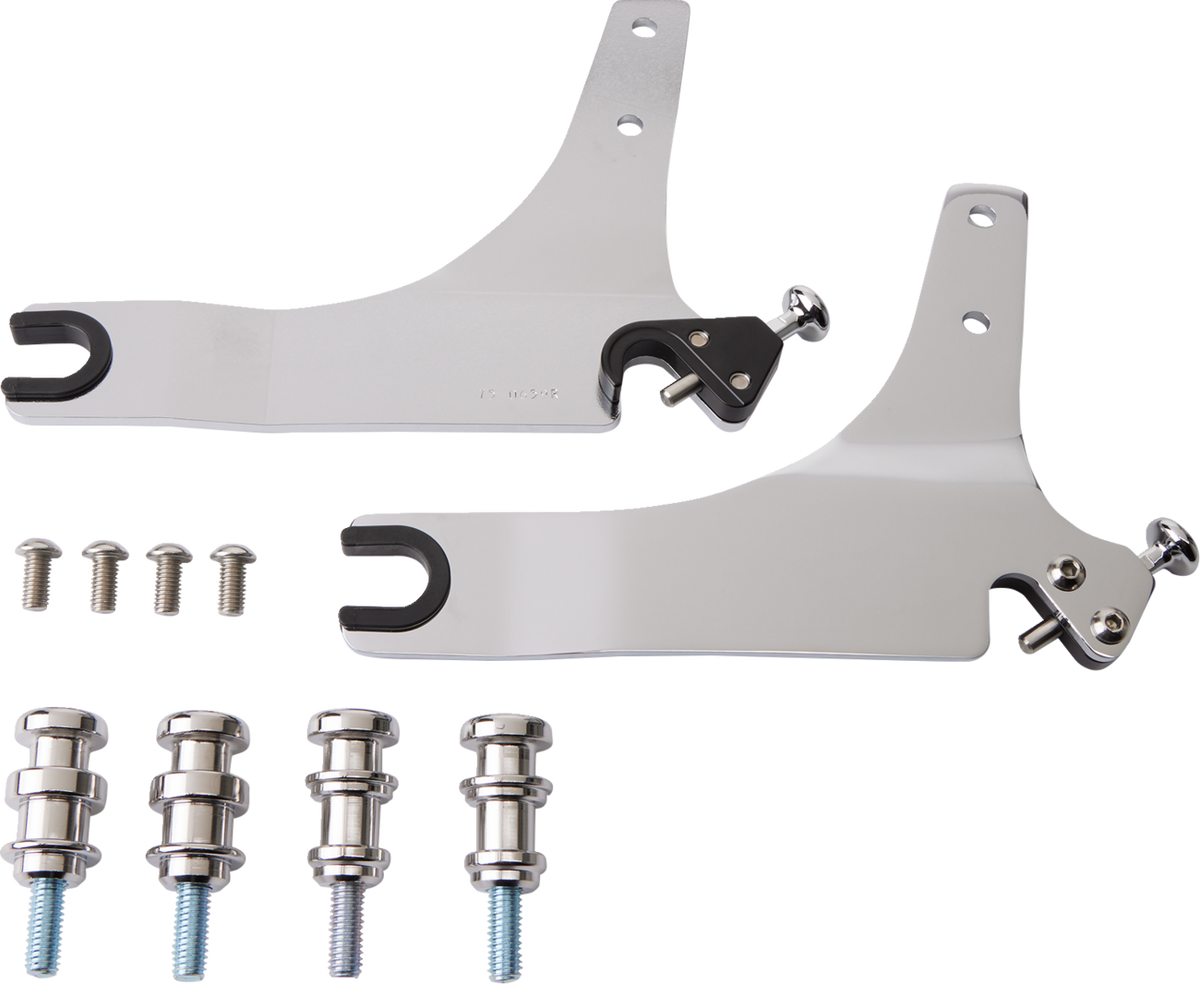 Cobra Backrest Kit - 11" - Chrome - FLSB