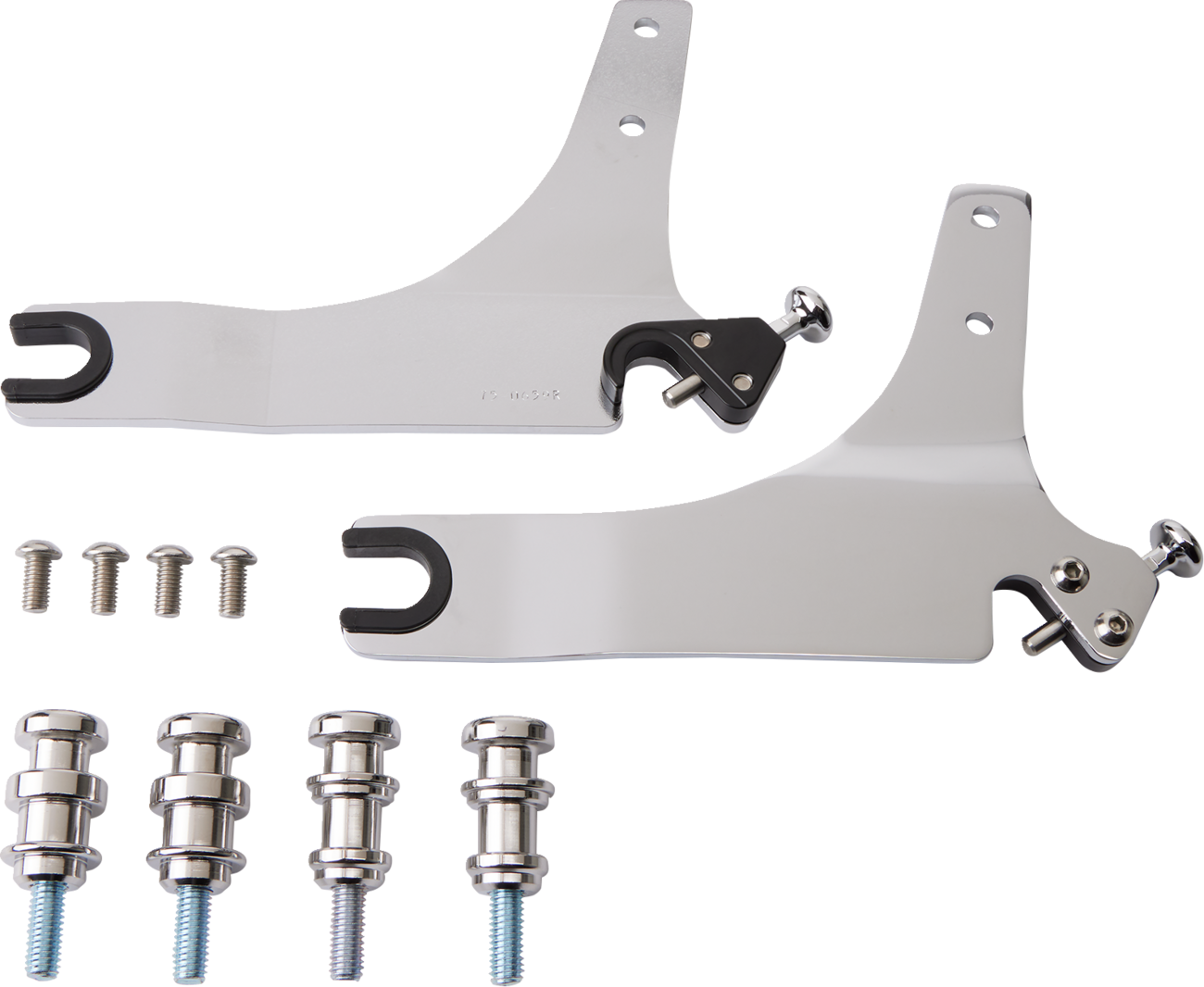 Cobra Backrest Kit - 11" - Chrome - FLSB