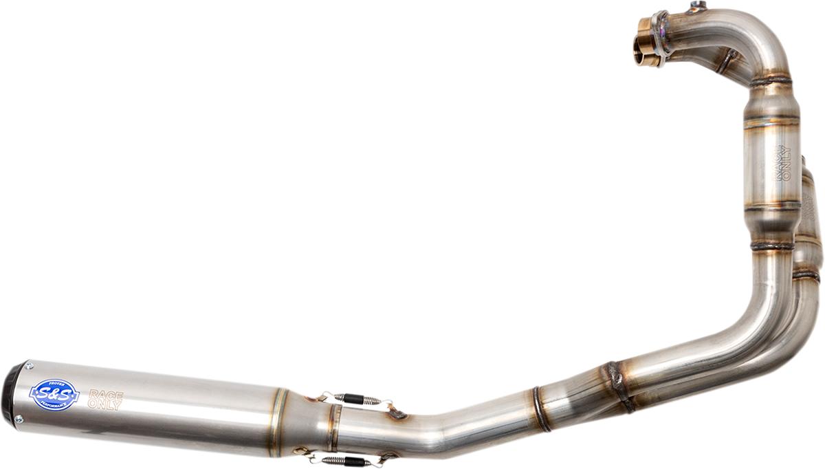 S&S Cycle Qualifier 2:1 Exhaust System - Stainless Steel - Race Only