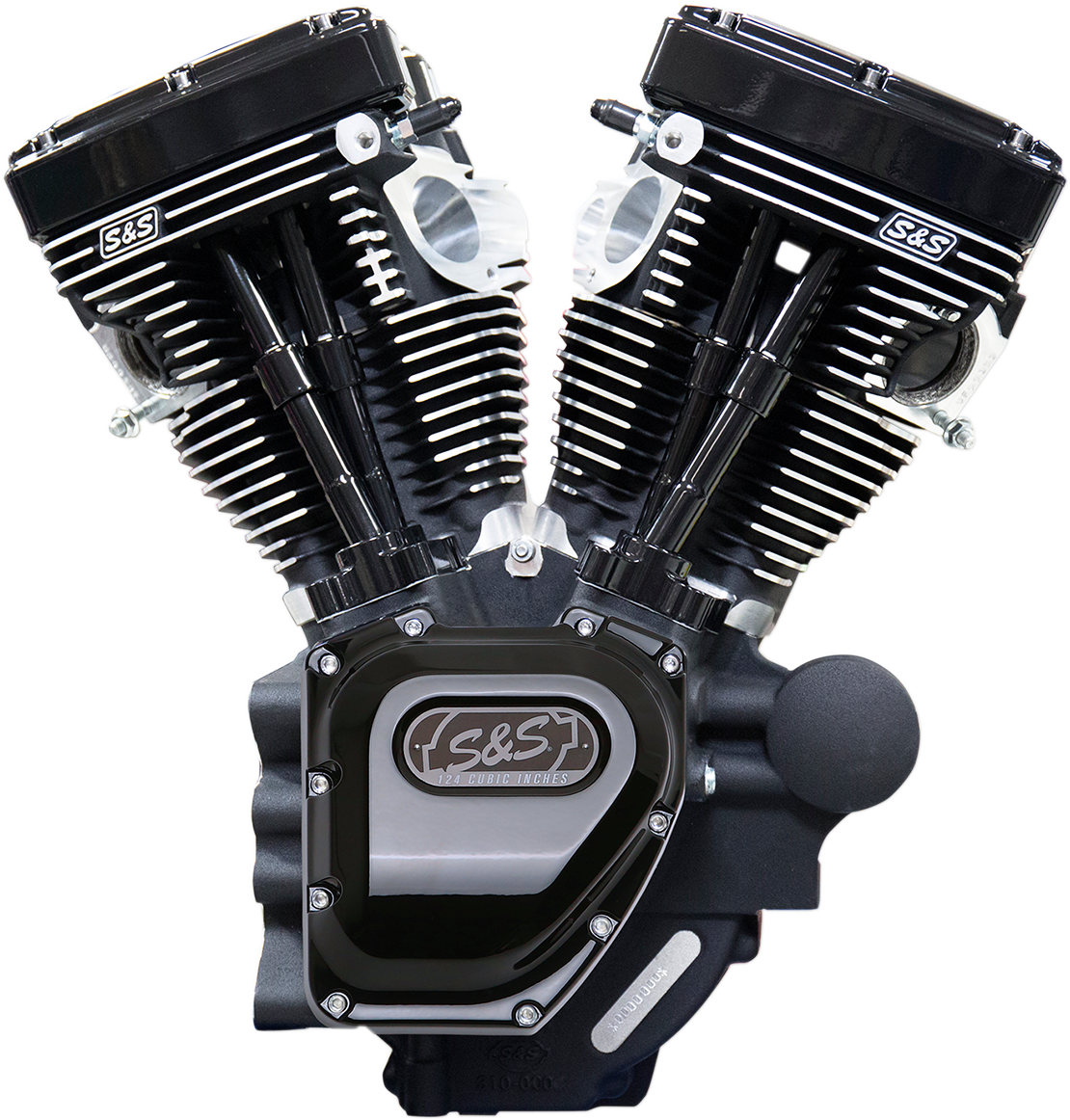 S&S Cycle T124 Long Block Engine - Black - Touring