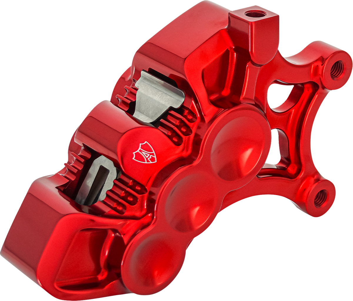 Arlen NESS Monoblock Axial Brake Caliper - 14" - Right - Red