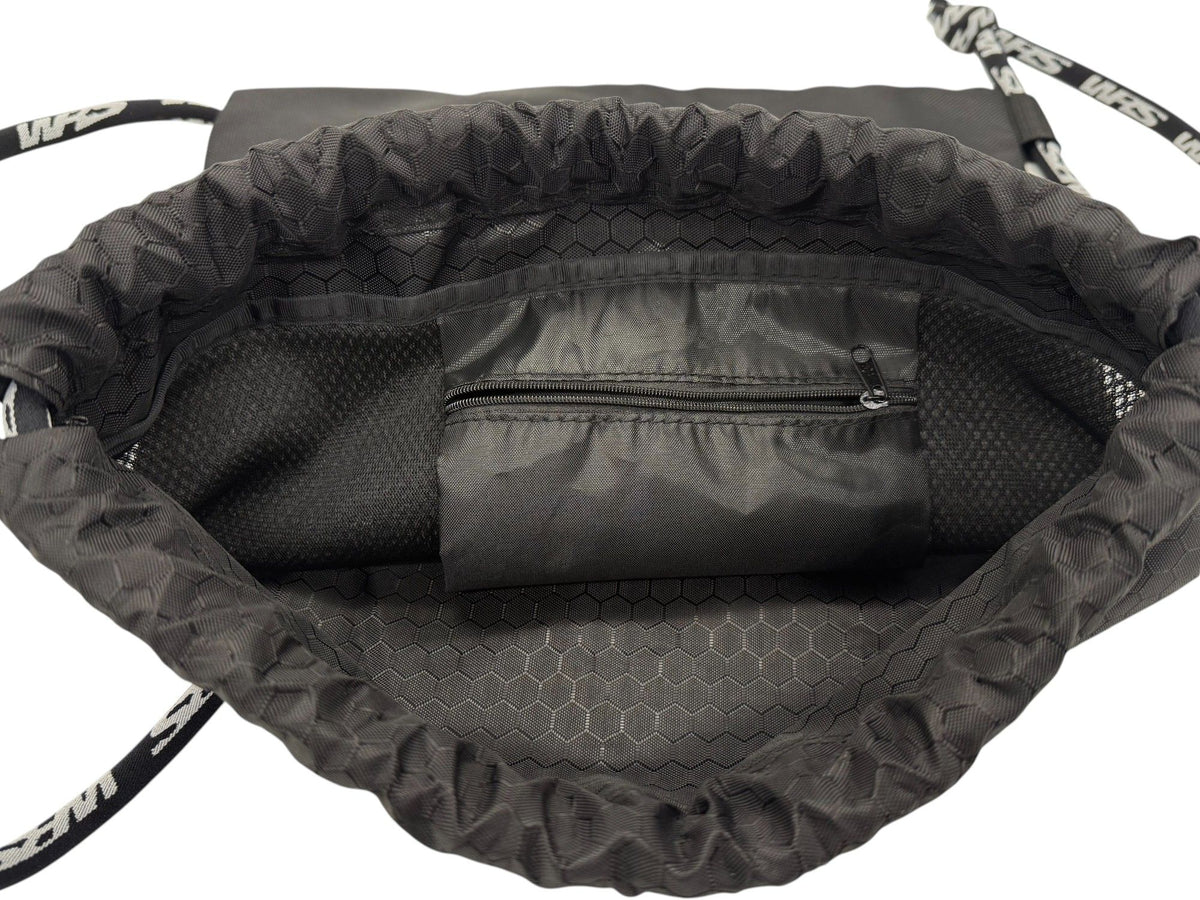 WRS Official Black Drawstring Backpack
