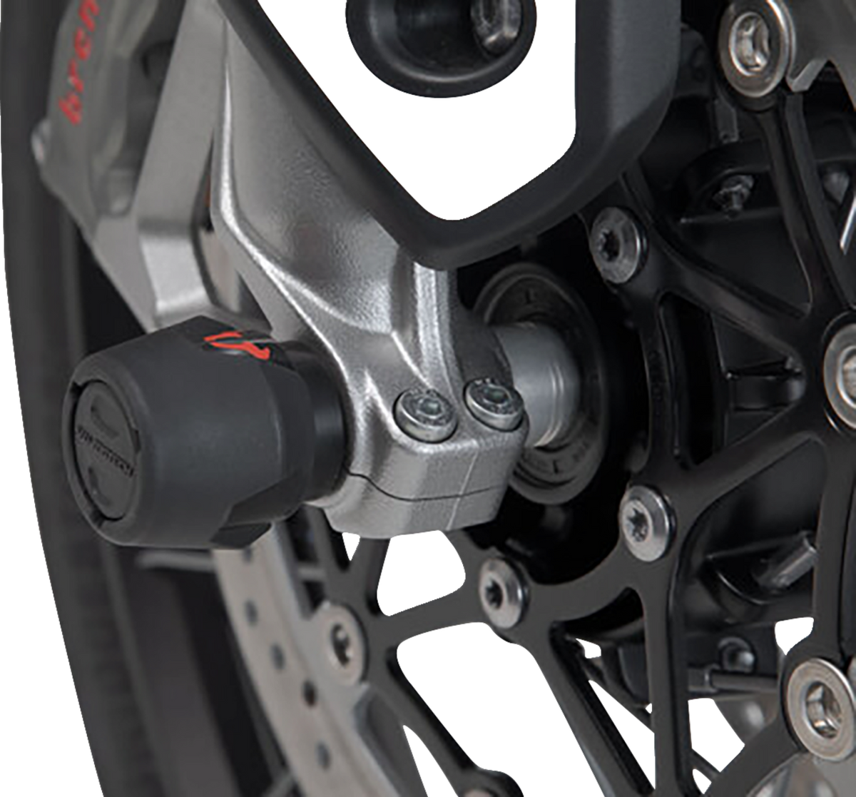SW-Motech Axle Sliders - Front - Set - Triumph/Yamaha