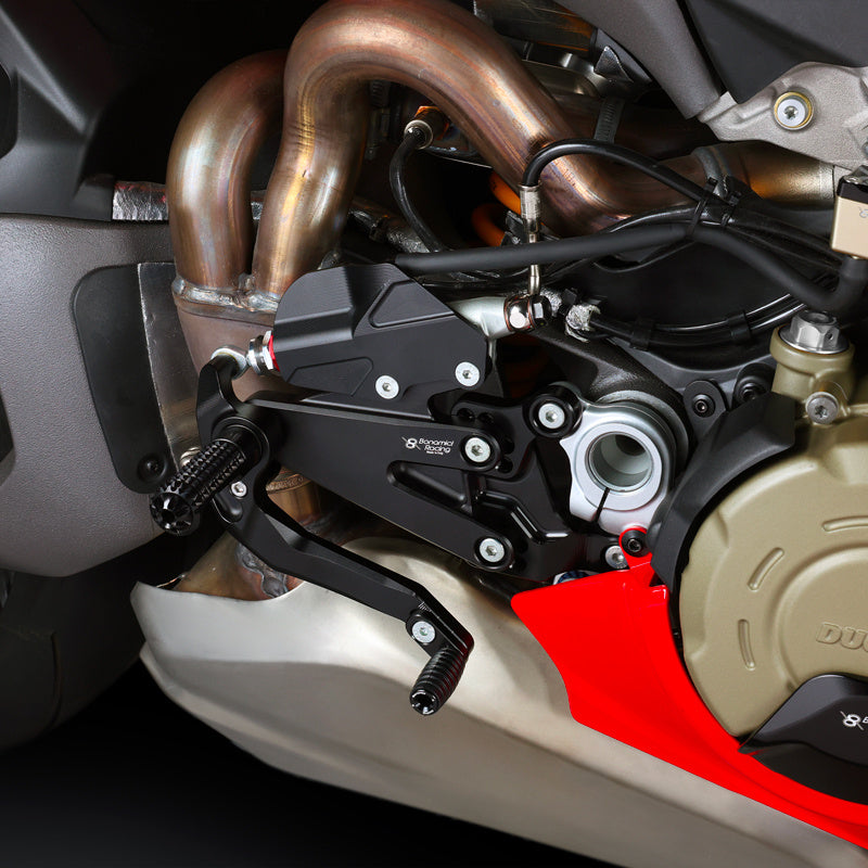 Bonamici Racing Adjustable Rearsets ”pista”- Ducati Panigale V4 - V4s- V4R (2025/2026)