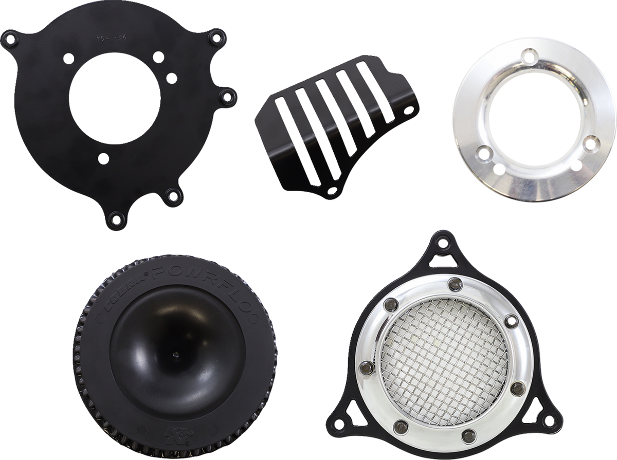 Cobra RPT Air Intake Kit - Chrome/Black - Softail