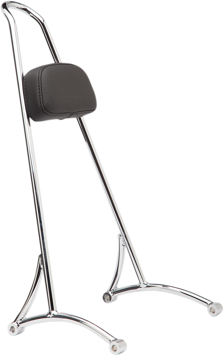 Burly Brand 20" Tall Sissy Bar - Chrome - HD Dyna