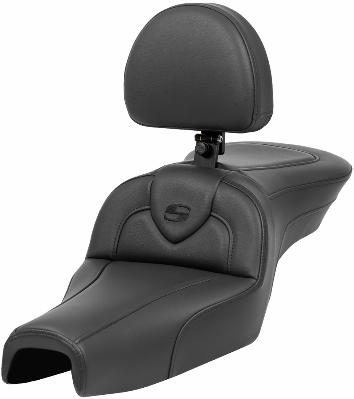 Saddlemen Roadsofa™ Seat - With Backrest - Black - XL '04-'22