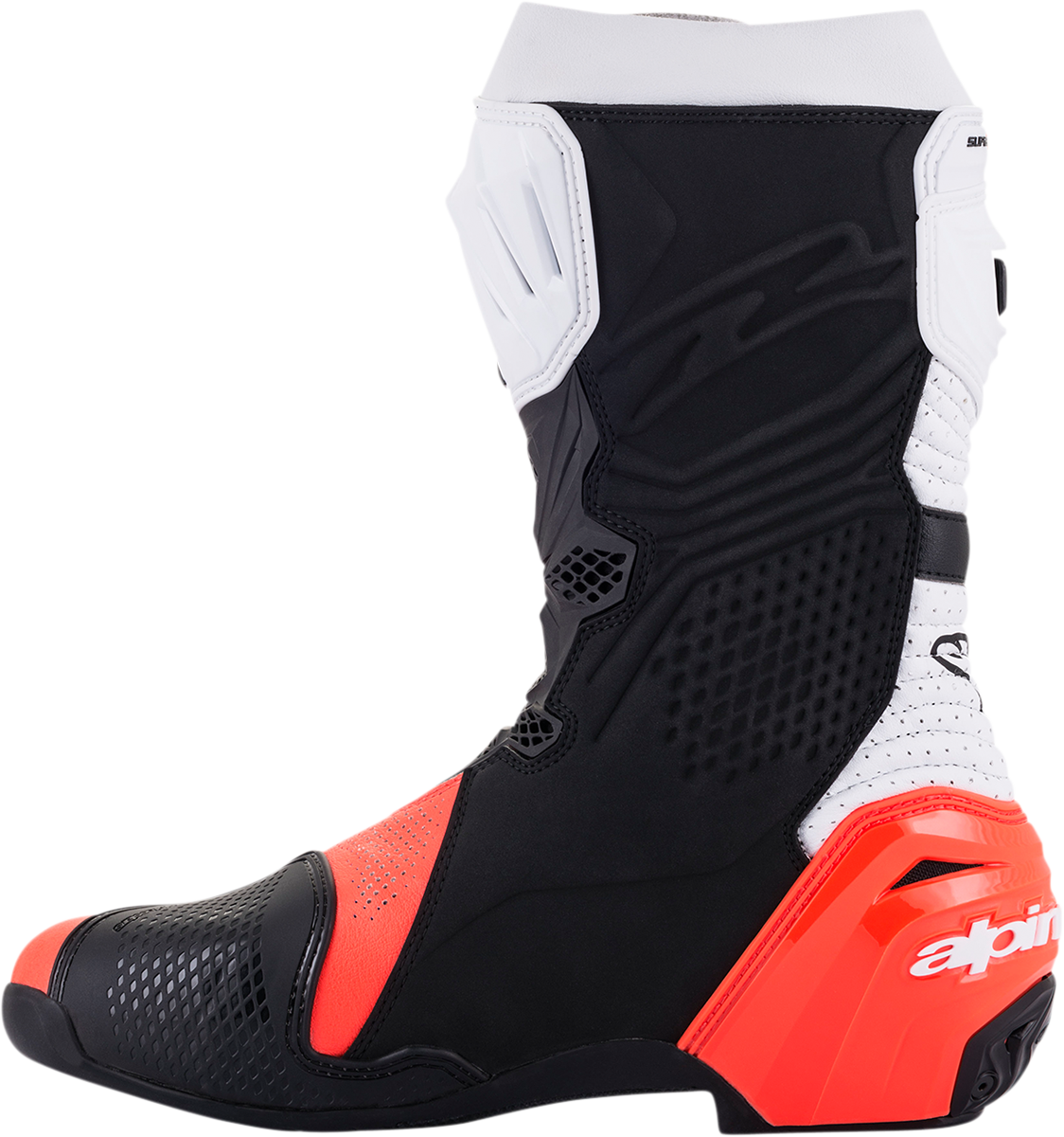 Alpinestars Supertech R Vented Boots - Black/Fluorescent Red/White - US 6 / EU 39