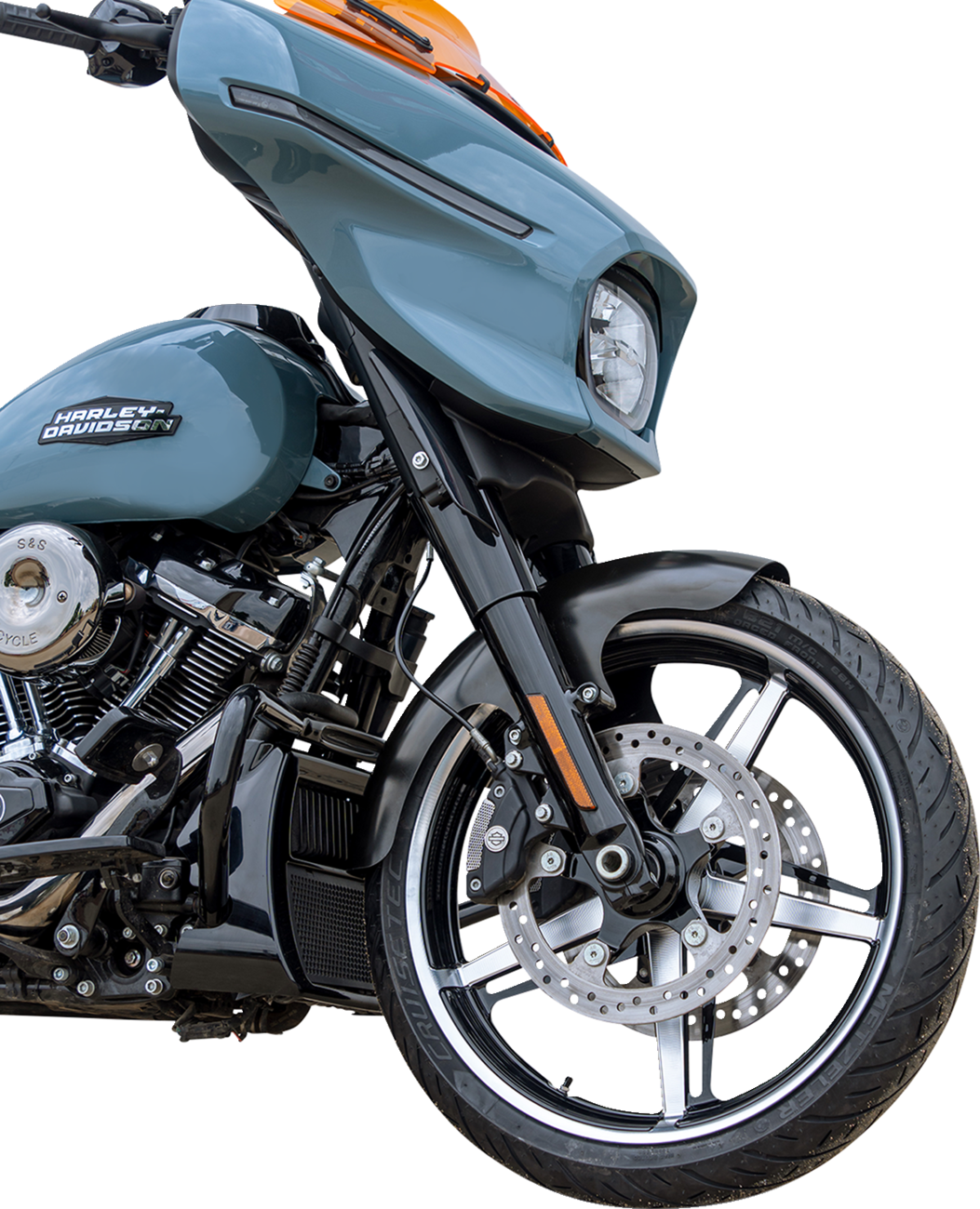 Klock Werks Performance Bagger Front Fender - Black - 21"