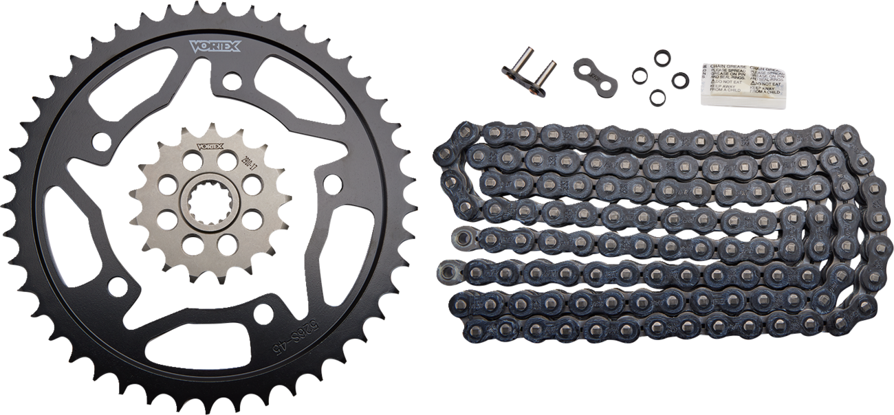 Vortex Chain And Sprocket Kit - WSS - Black - Suzuki GSX-R750