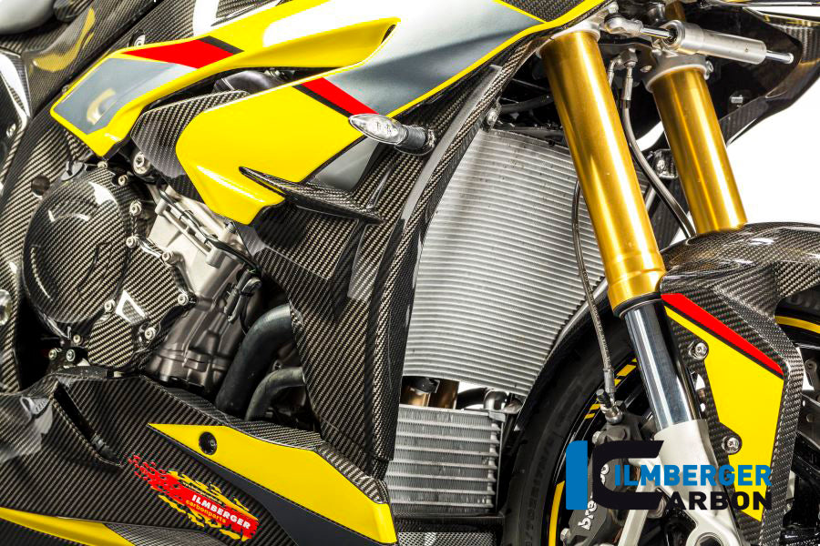Ilmberger Carbon Radiator Cover Incl Batch Holder (Right Side) - BMW S 1000 XR MY 2015-2019