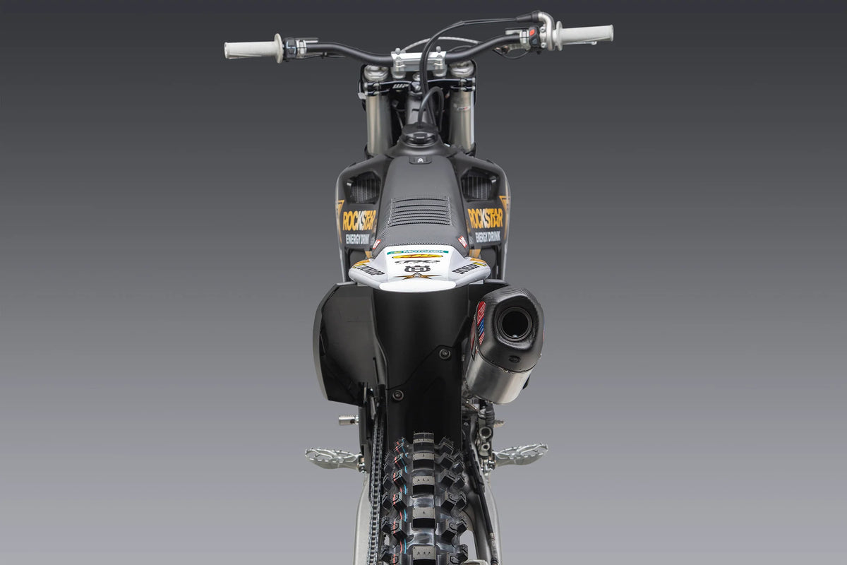 Yoshimura KTM 250/350sx-F / Husqvarna FC250/350 22-26 RS-12 Stainless Full Exhaust, W/ Aluminum Muffler