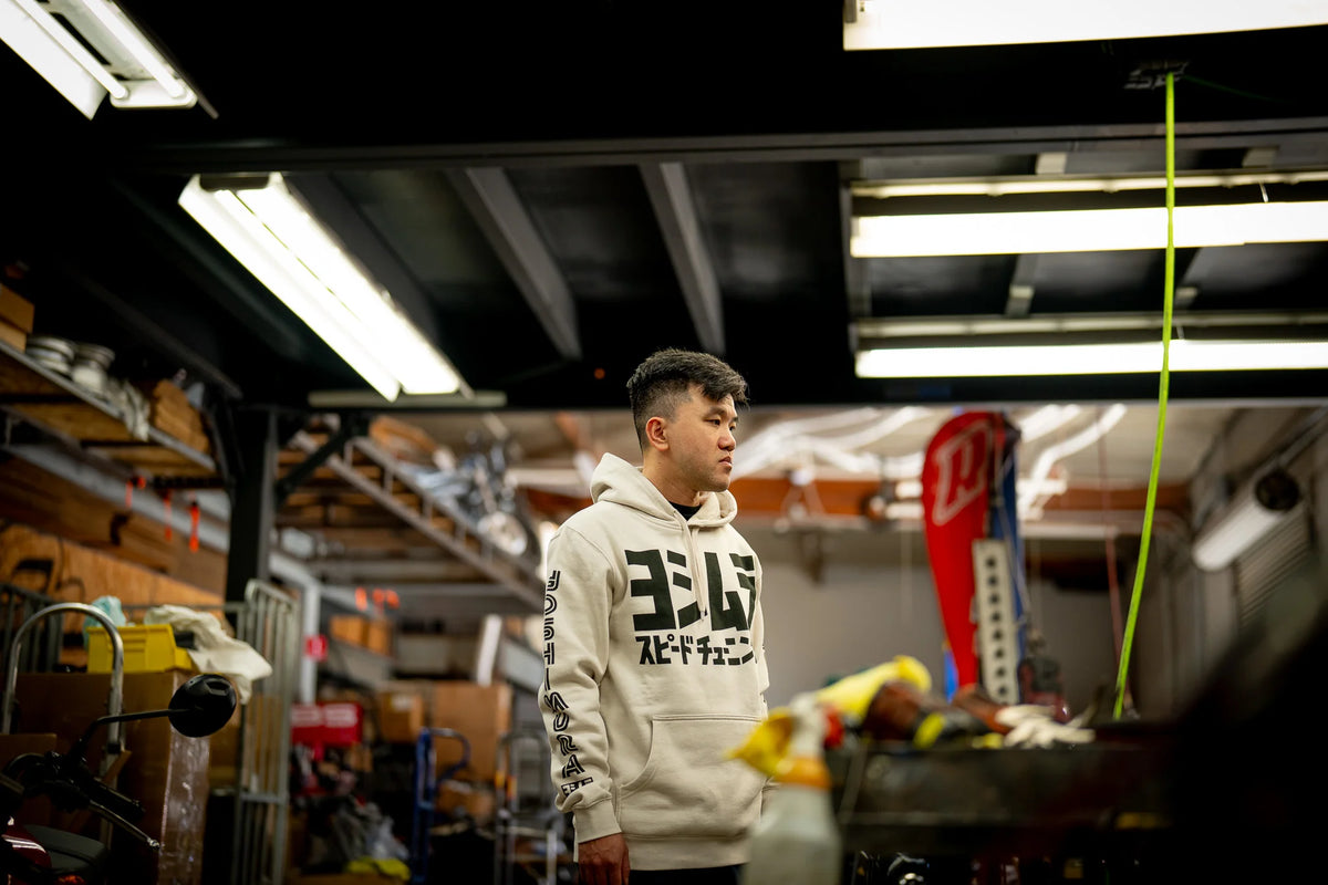 Yoshimura Speed Tuning Pull Over Hoodie Bone