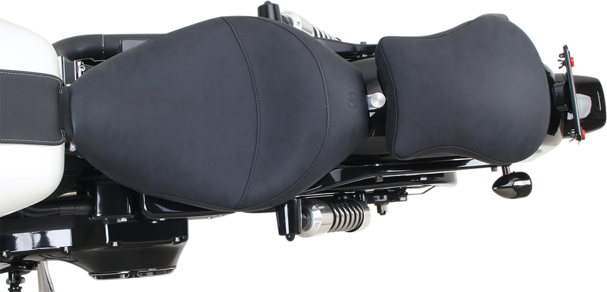 Saddlemen Detachable Pillion Pad - Saddlehyde S3 - Contoured - Brushed - 9"