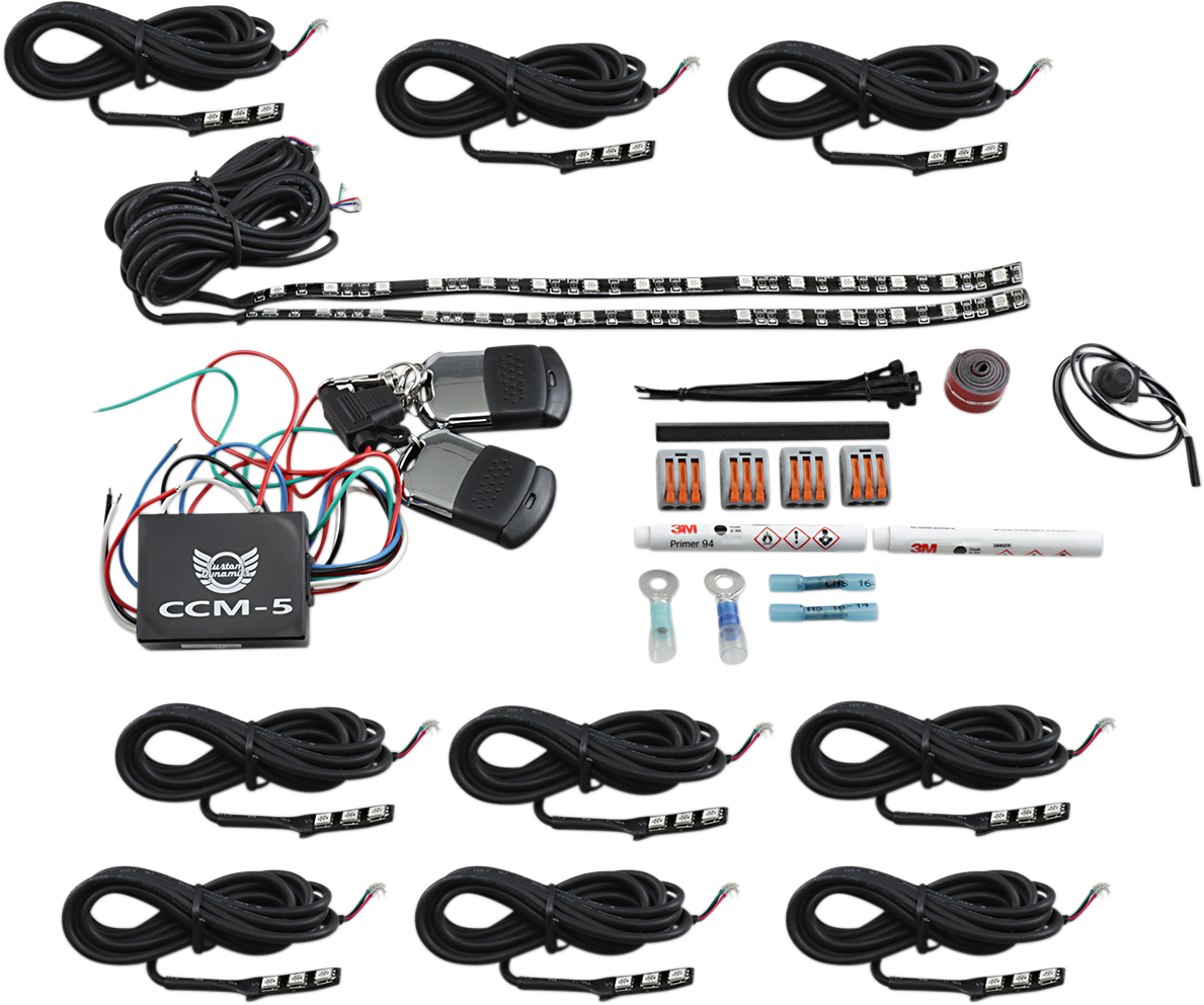 Custom Dynamics Full Lighted Engine Kit - Indian