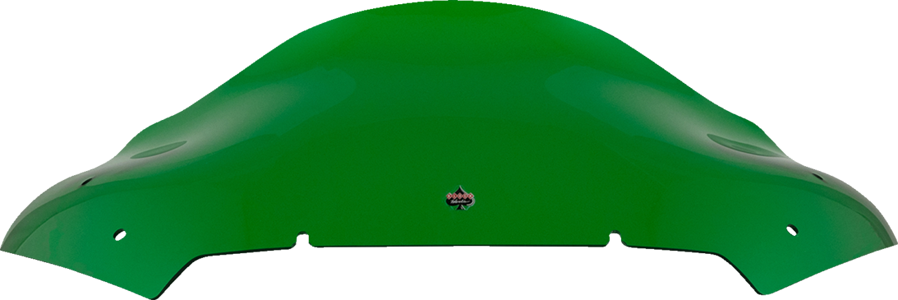 Klock Werks Kolor Flare® Windshield - 10" - Green - '23-'25 FLTRX