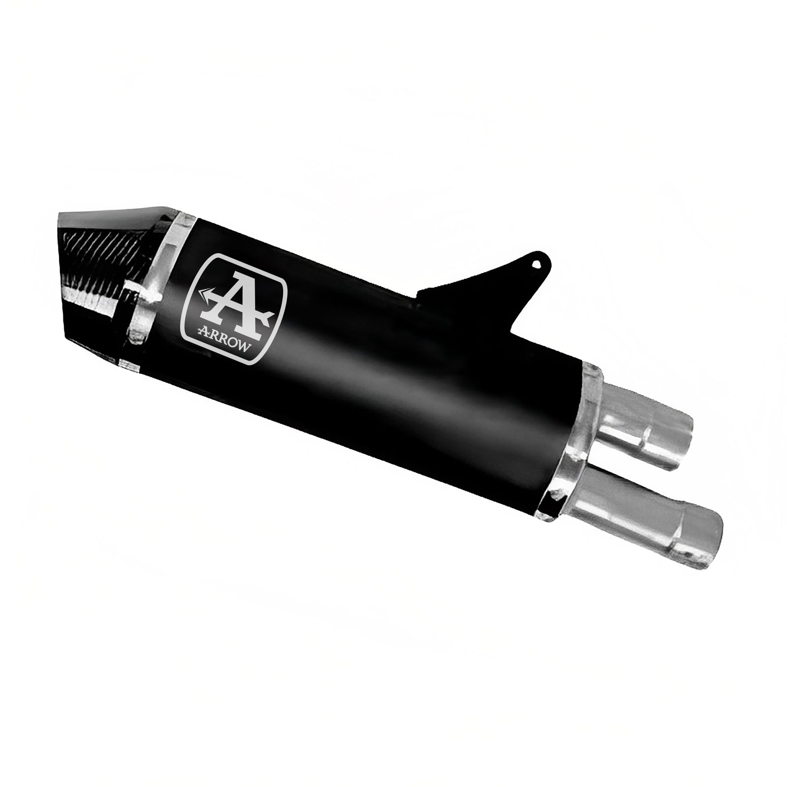Arrow 71955AKN Race-Tech Aluminium Dark Slip On With Carbon End Cap