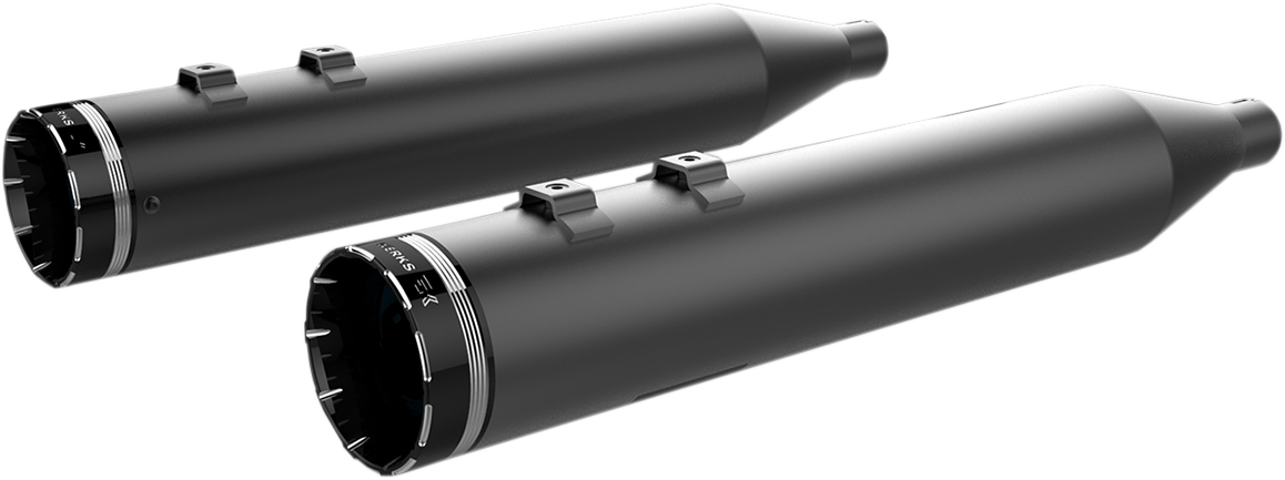 Khrome Werks 4-1/2" HP-Plus® Slip-On Mufflers - Black With Tracer Tip