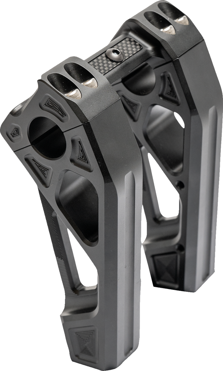 Kodlin USA Fastback Risers - Includes Clamp - 6" - Black