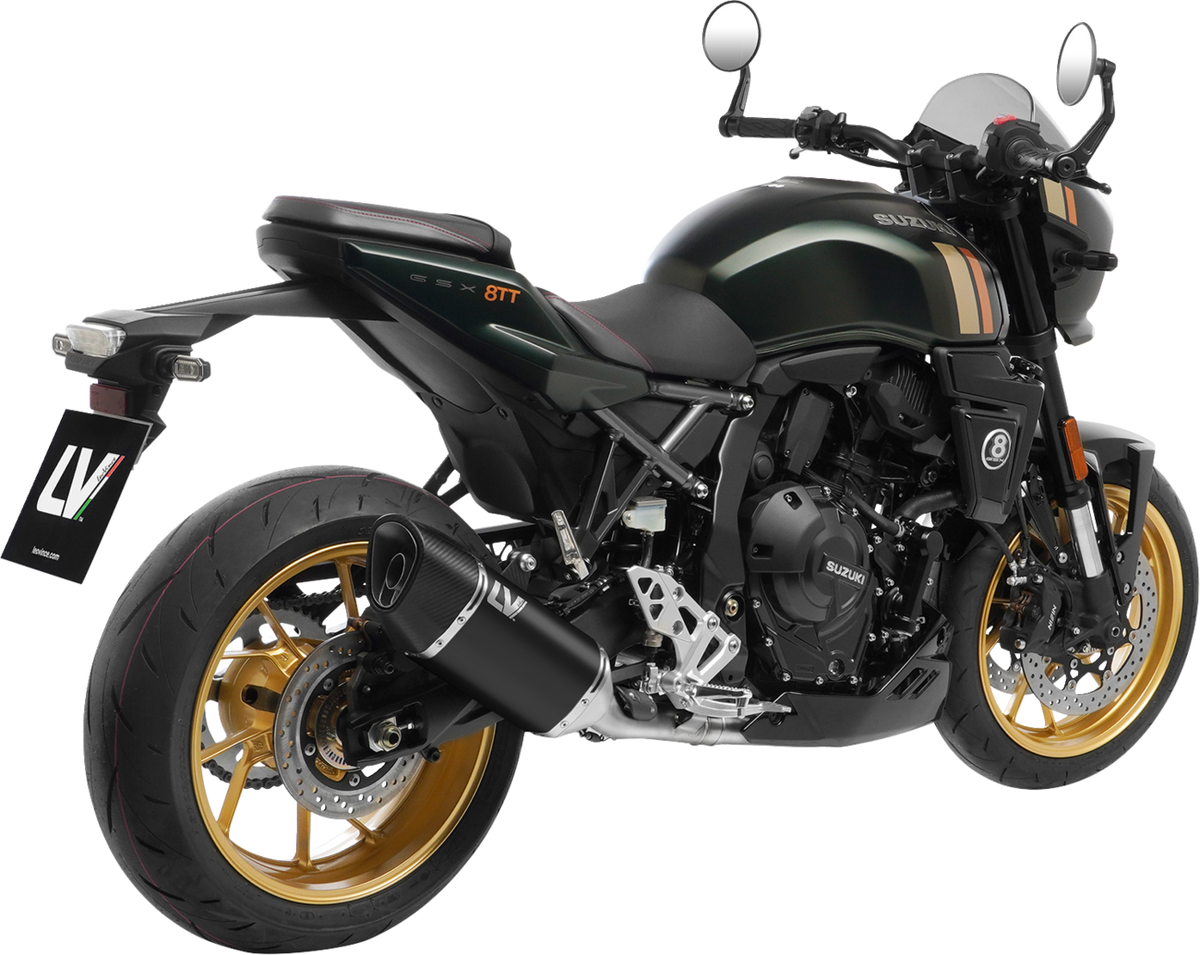 LeoVince 2-Into-1 LV-14 R Exhaust System - Black / Ceramic / Stainless Steel / 11.18 lb