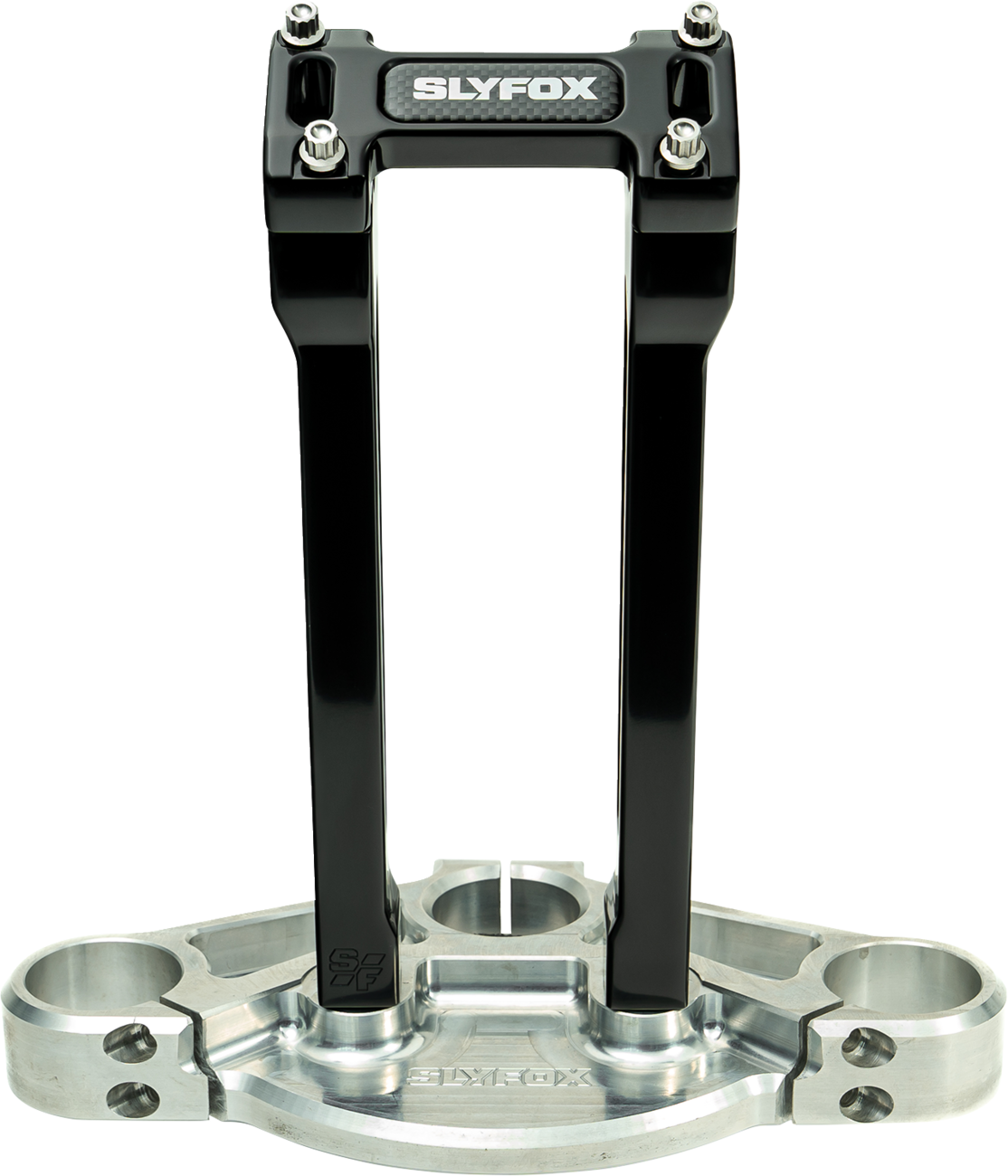 Slyfox Handlebar Riser Kit - Straight - 1-1/8" Clamping - 10" Rise - Black