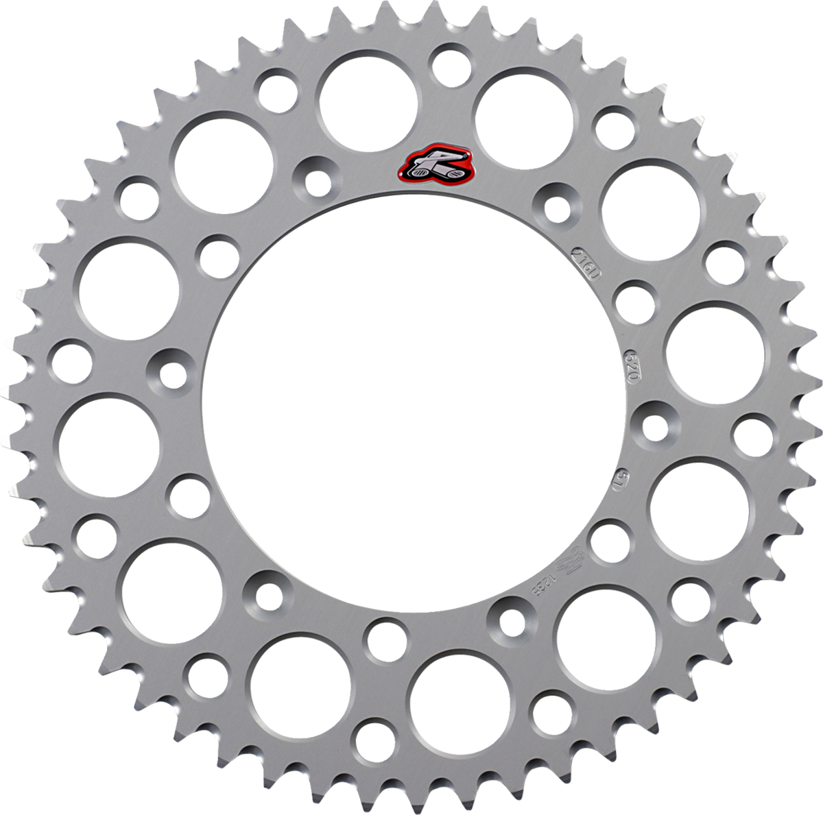 Renthal Rear Sprocket - Aluminum - 51 Tooth - Silver - Husqvarna/Sherco/Gas Gas/Beta