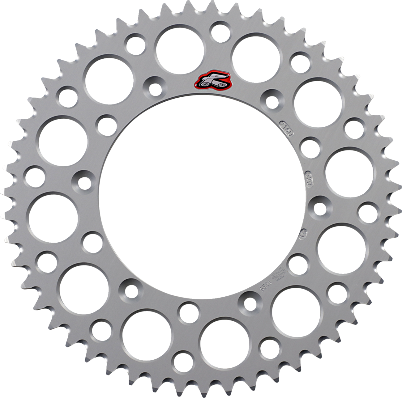 Renthal Rear Sprocket - Aluminum - 51 Tooth - Silver - Husqvarna/Sherco/Gas Gas/Beta