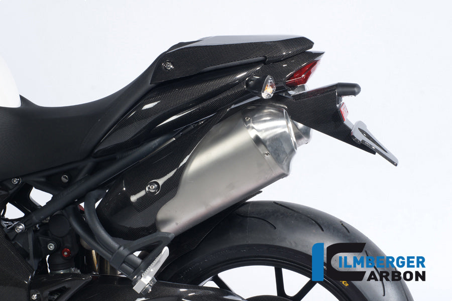 Ilmberger Carbon Exhaust Heat Shield End Cap Left Carbon For Triumph Speed Triple 1050
