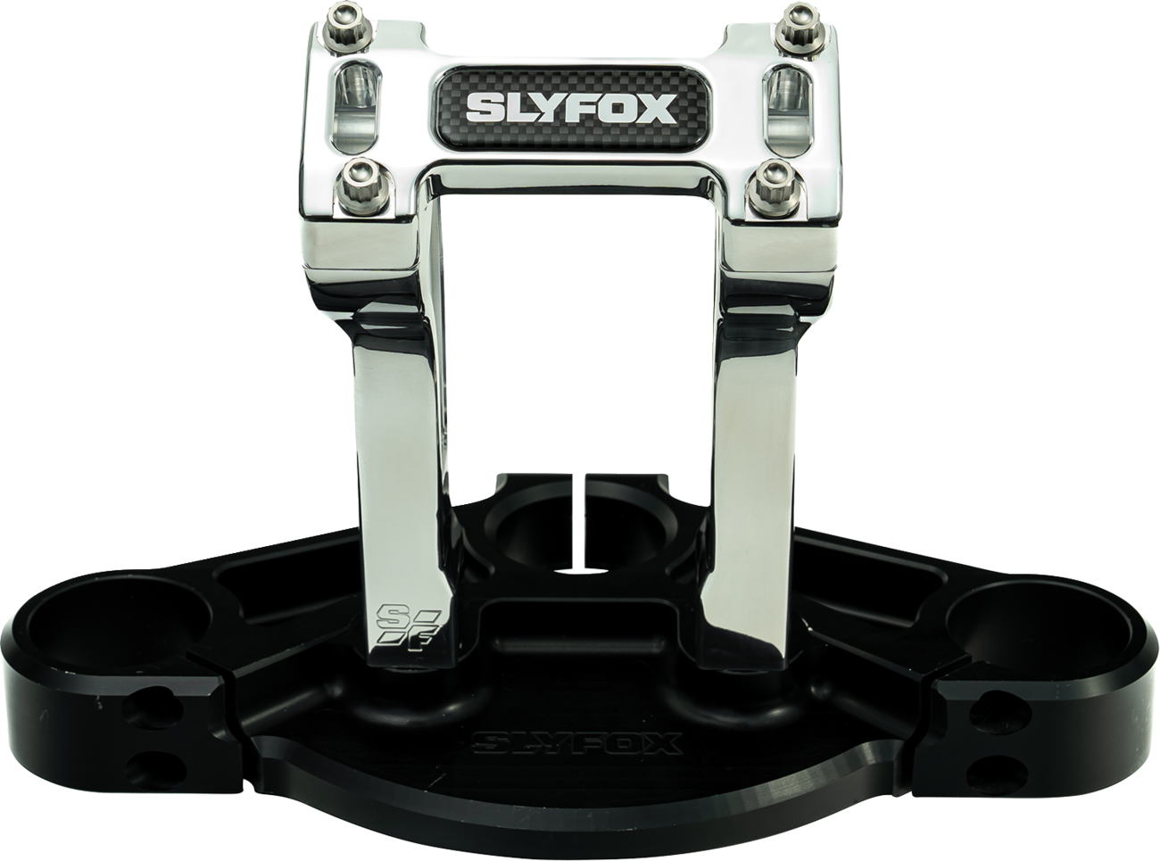 Slyfox Handlebar Riser Kit - Pullback - 1" Clamping - 6" Rise - Raw