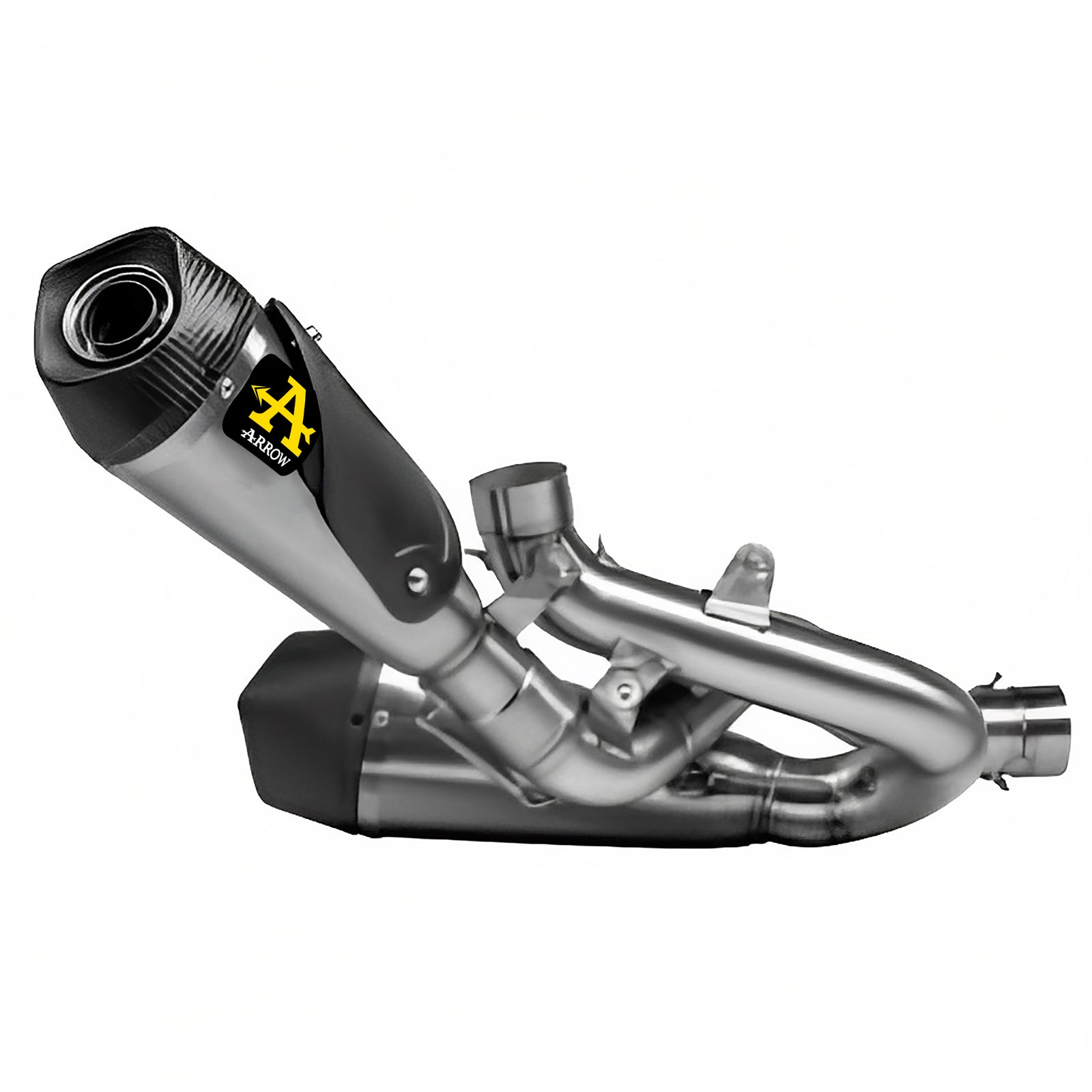 71161PK Titanium Works Slip Ons (Right And Left) With Stainless Steel Link Pipies