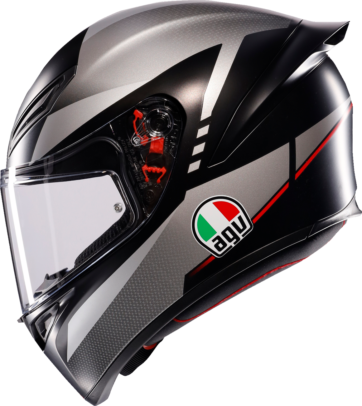 AGV K1 S Helmet - Lap - Matte Black/Gray/Red - XL