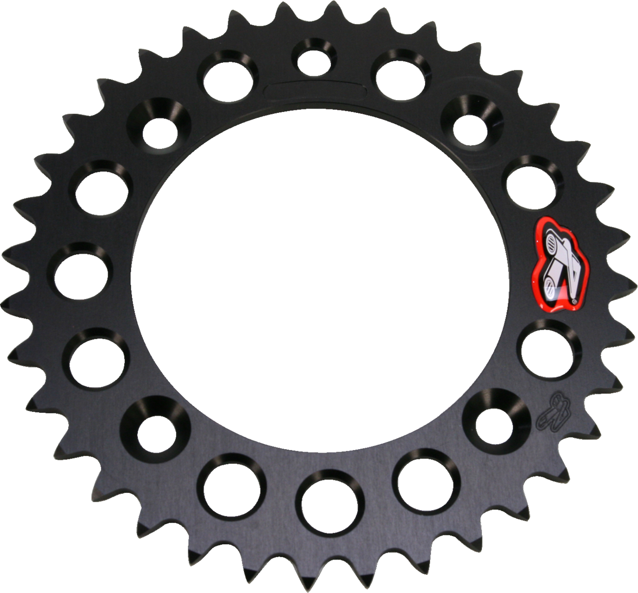 Renthal Rear Sprocket - Aluminum - 36 Tooth - Black - Gas Gas/Husqvarna/KTM